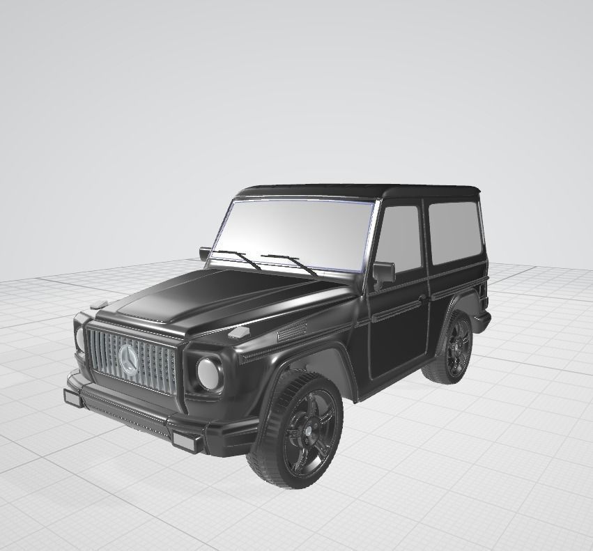 3d model of a Mercedes car 3D model_5