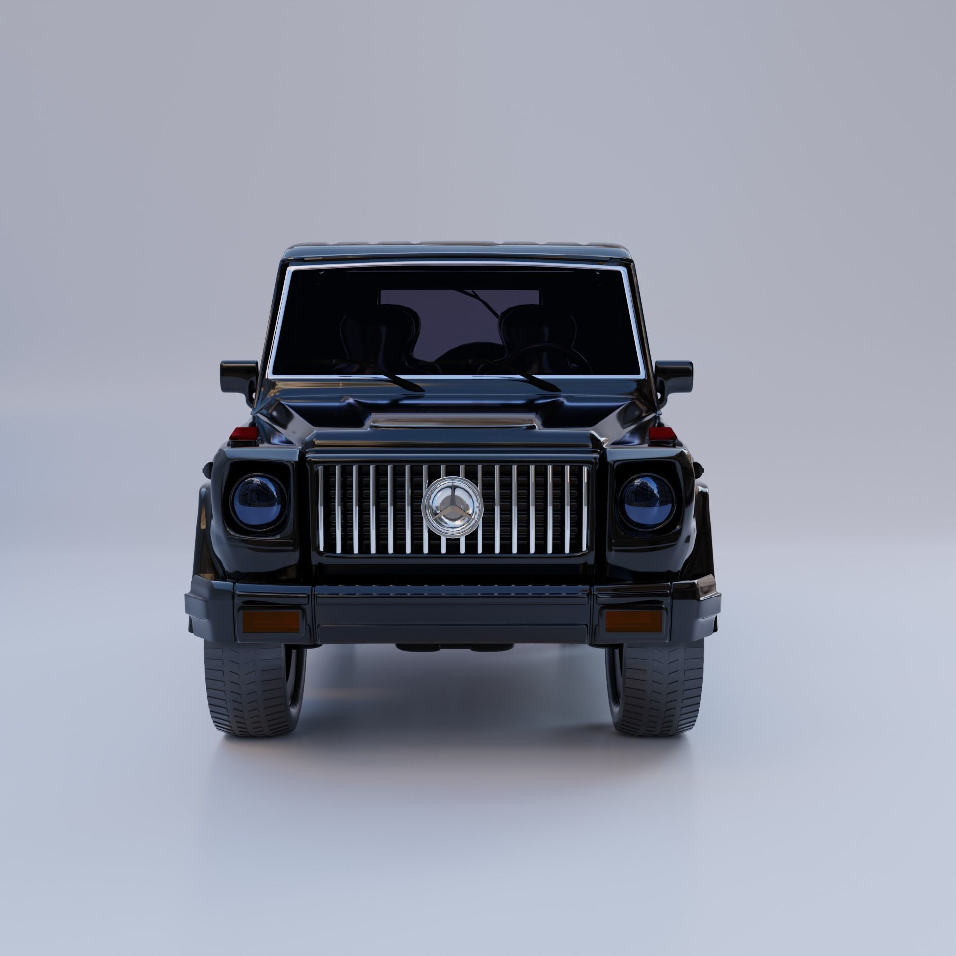 3d model of a Mercedes car 3D model_2