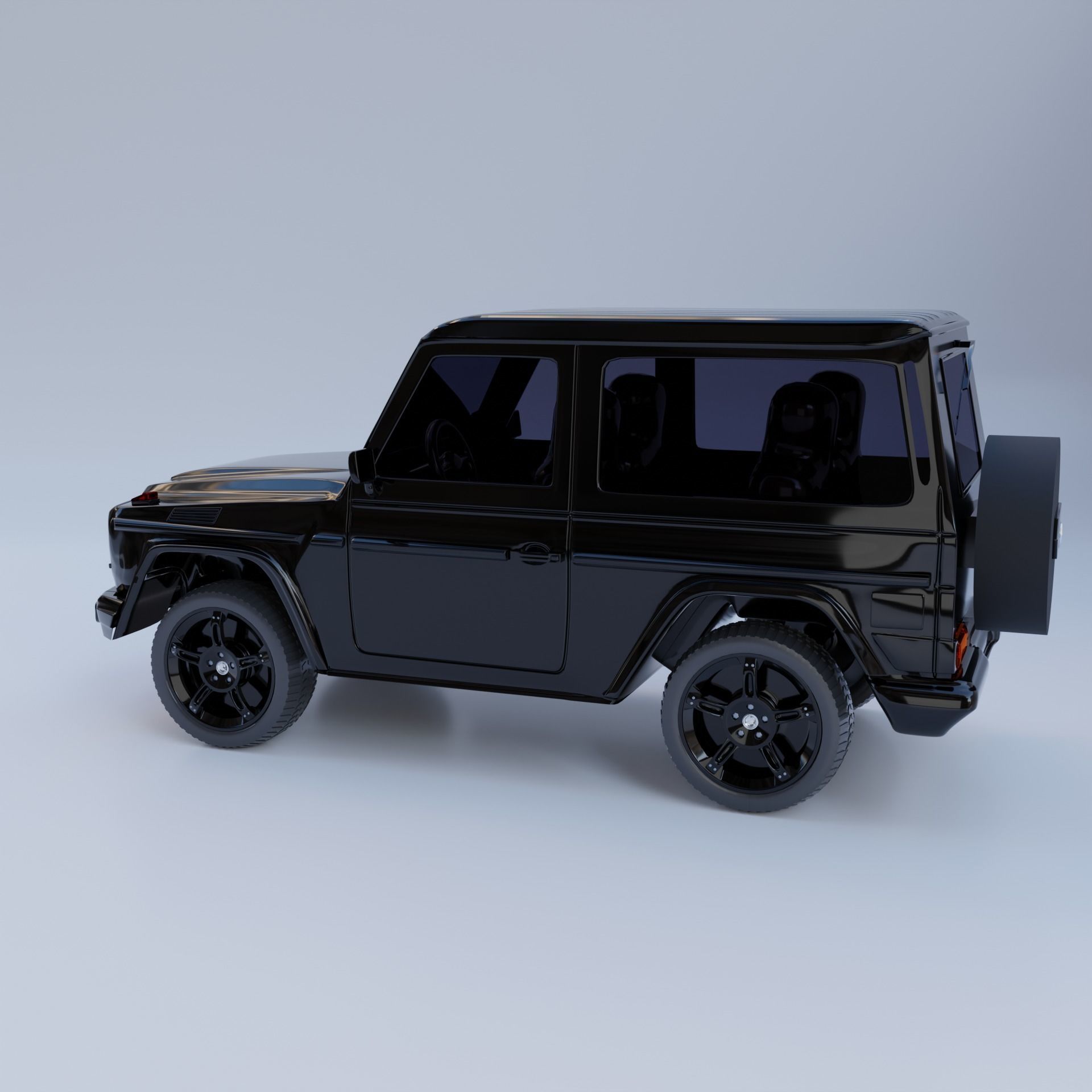 3d model of a Mercedes car 3D model_3