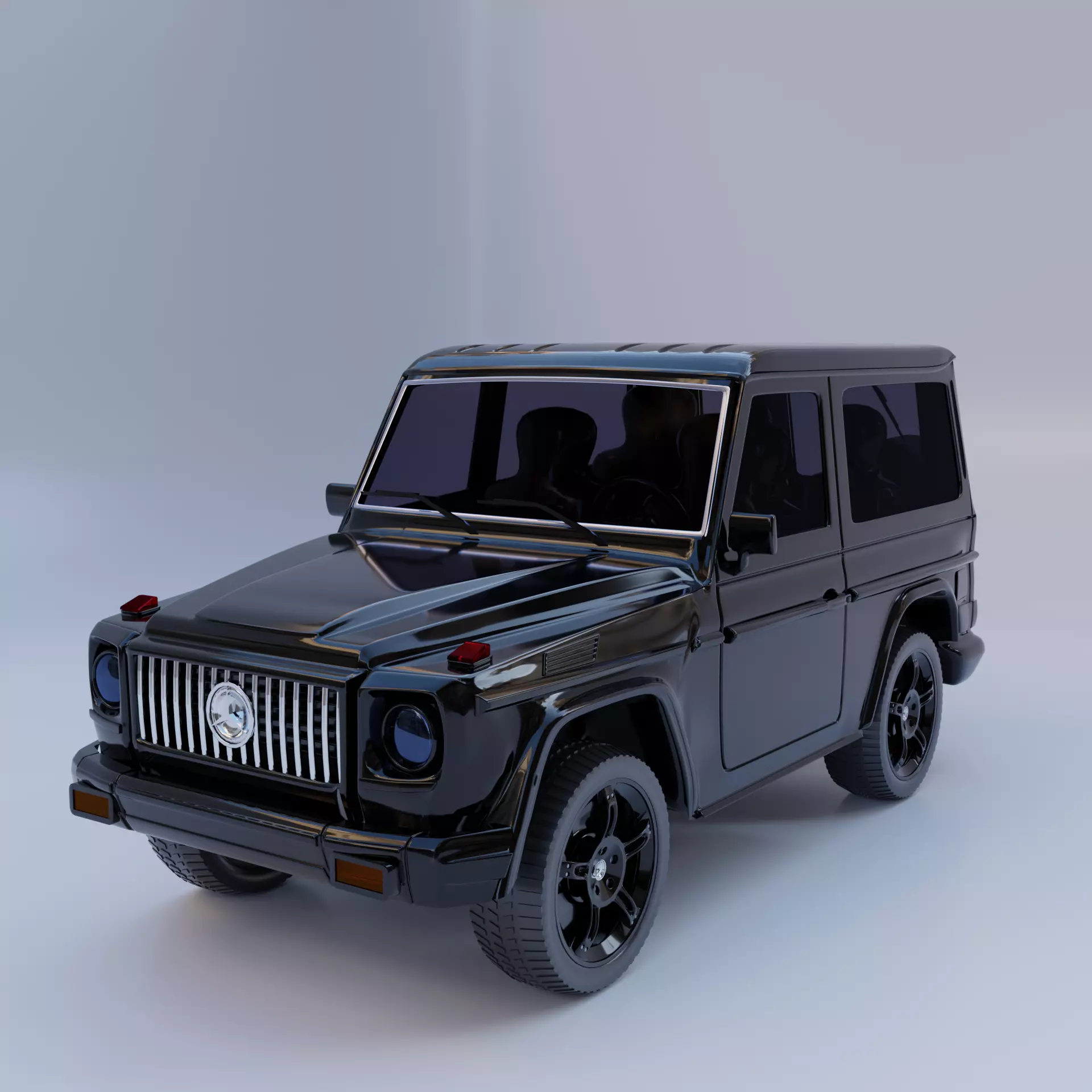 3d model of a Mercedes car 3D model_0