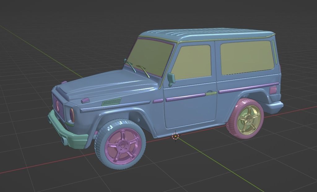 3d model of a Mercedes car 3D model_10