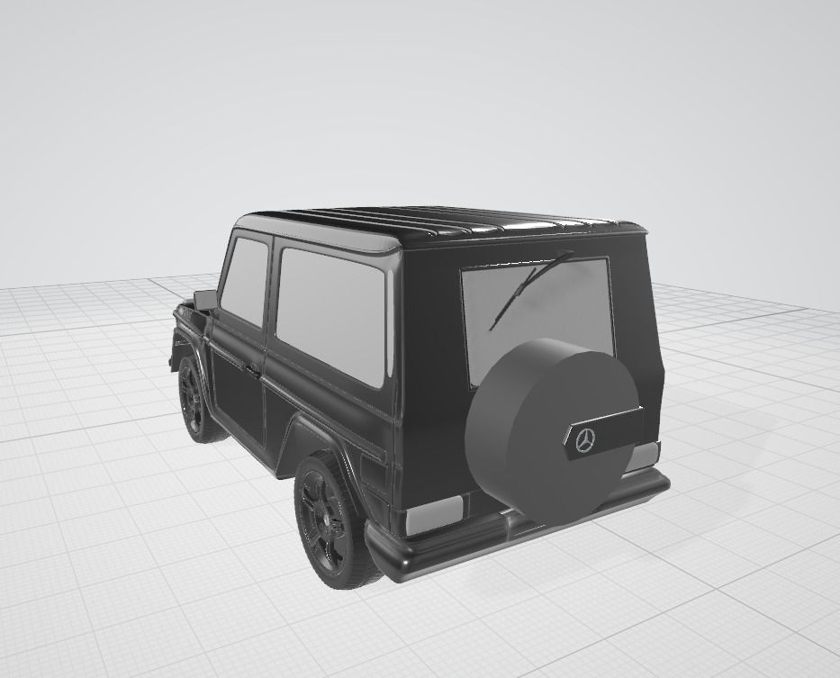 3d model of a Mercedes car 3D model_6