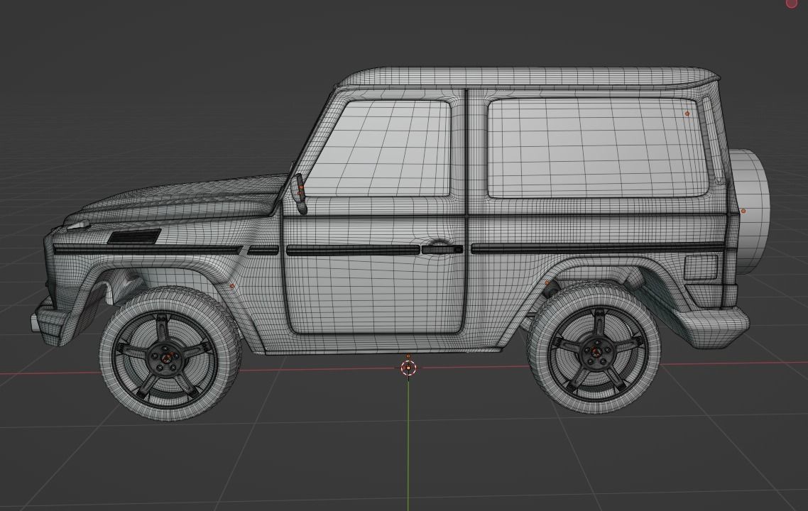 3d model of a Mercedes car 3D model_8