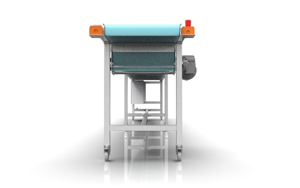 3D Design of a  modular belt conveyor for the food industry 3D model_3