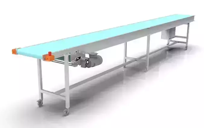 3D Design of a  modular belt conveyor for the food industry