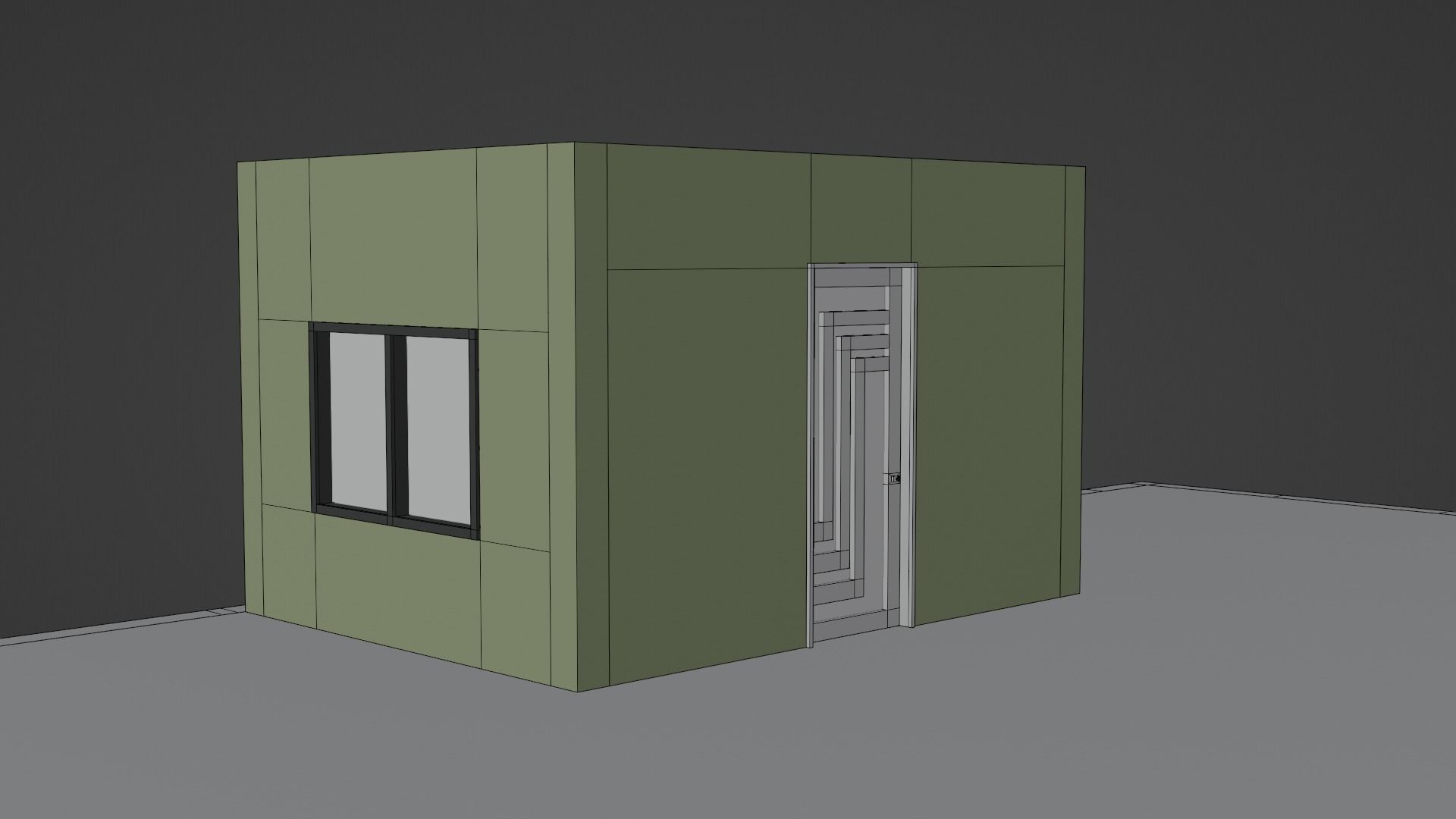 Single Storey House Free low-poly 3D model_8