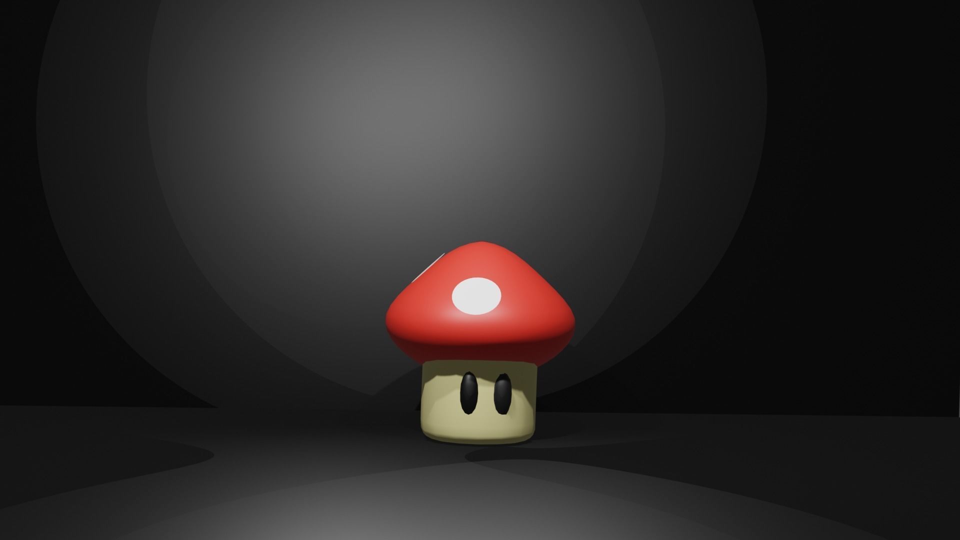 3D Cute Model Of Mushroom 3D model_4