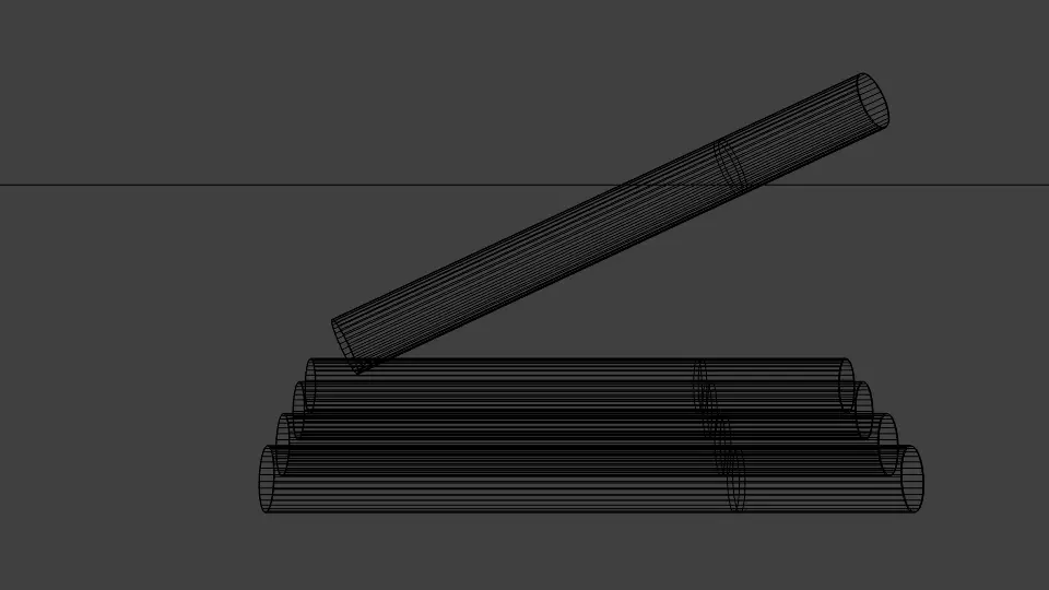 sigarate pencil Free 3D model_0