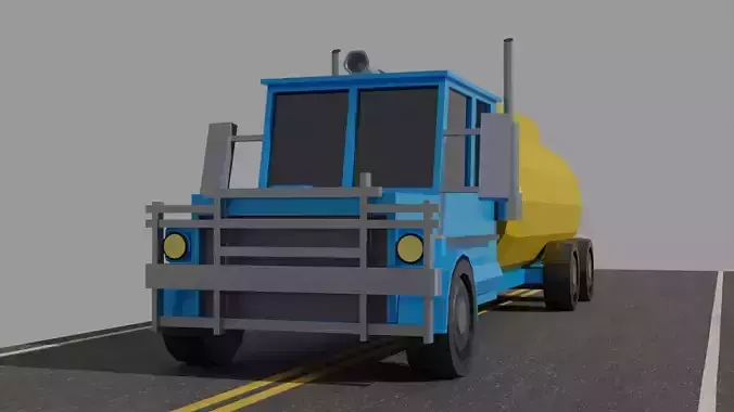 LowPolyGasolineTanker