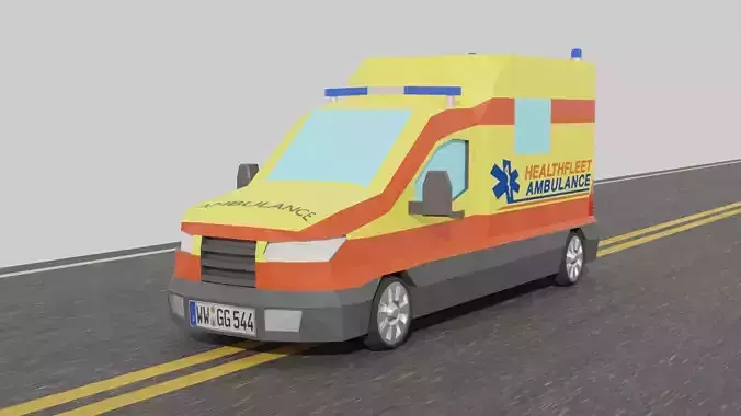LowPolyAmbulance