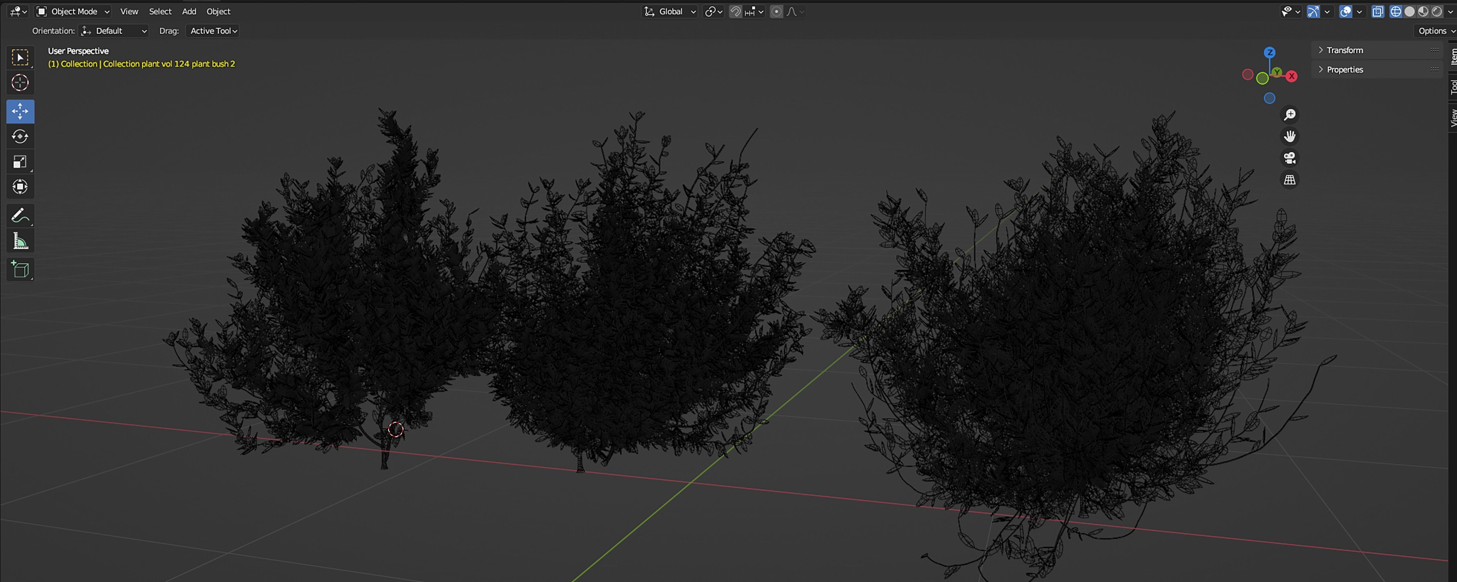 Collection plant vol 124 - blender model  3D model_6