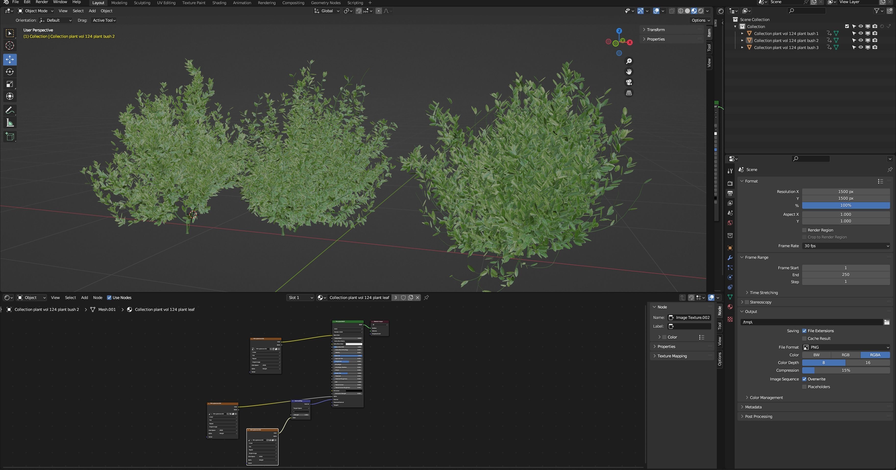 Collection plant vol 124 - blender model  3D model_5