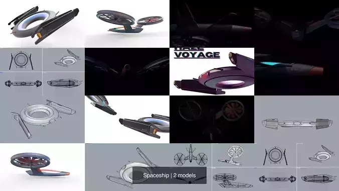 Spaceship 3D Model Collection