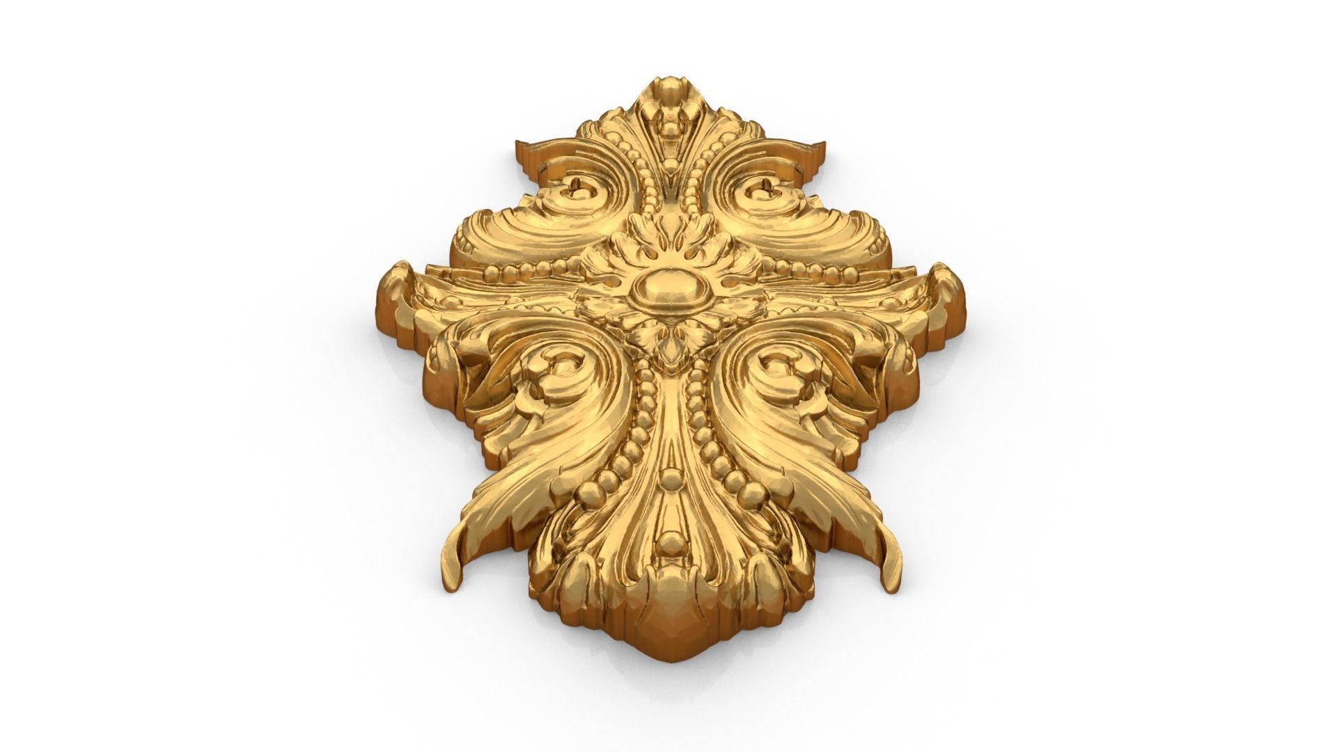 Classic decor ornament 295 3D model_3