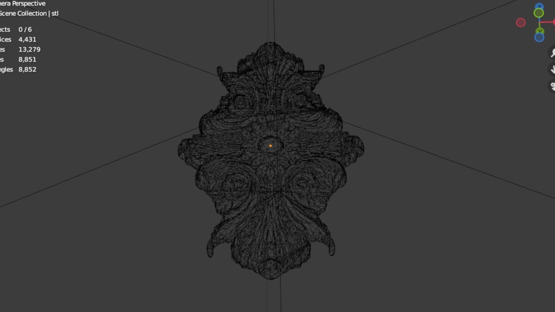 Classic decor ornament 295 3D model_6