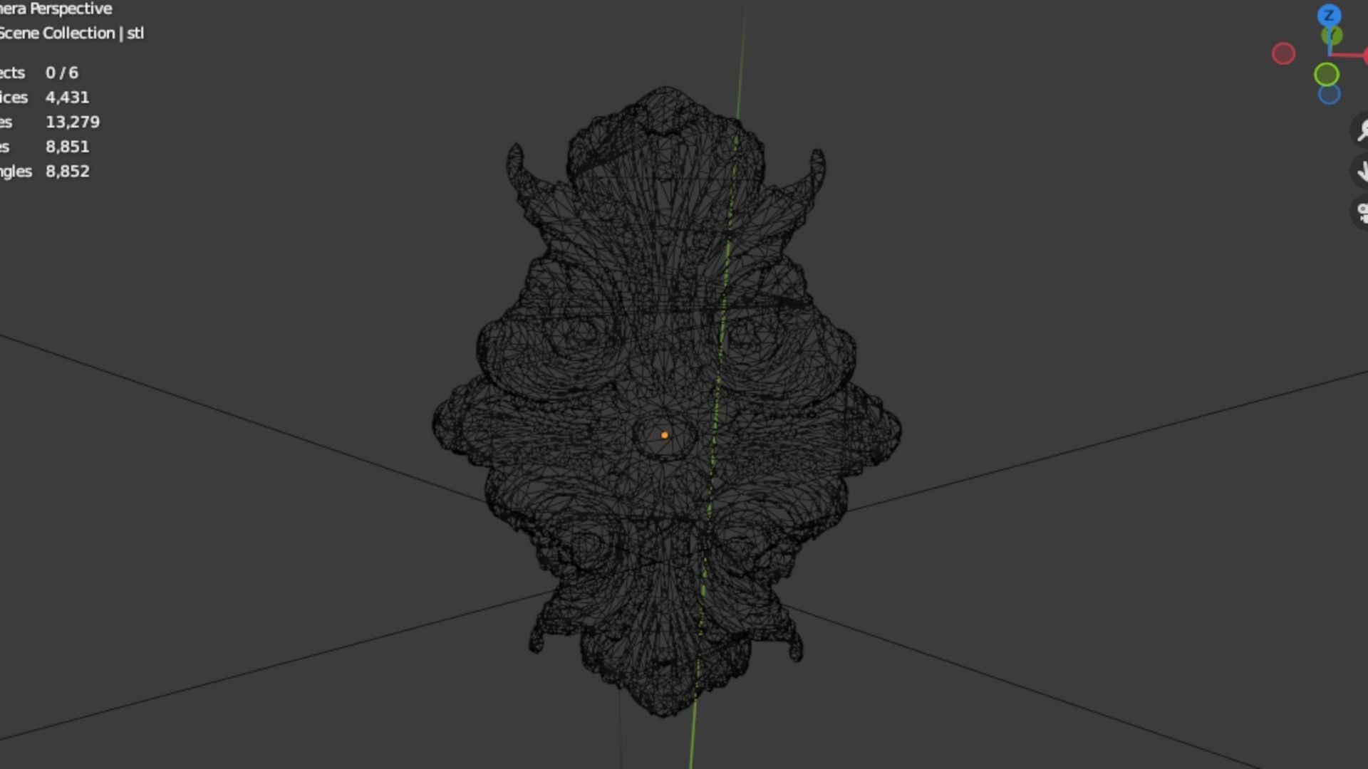 Classic decor ornament 295 3D model_5