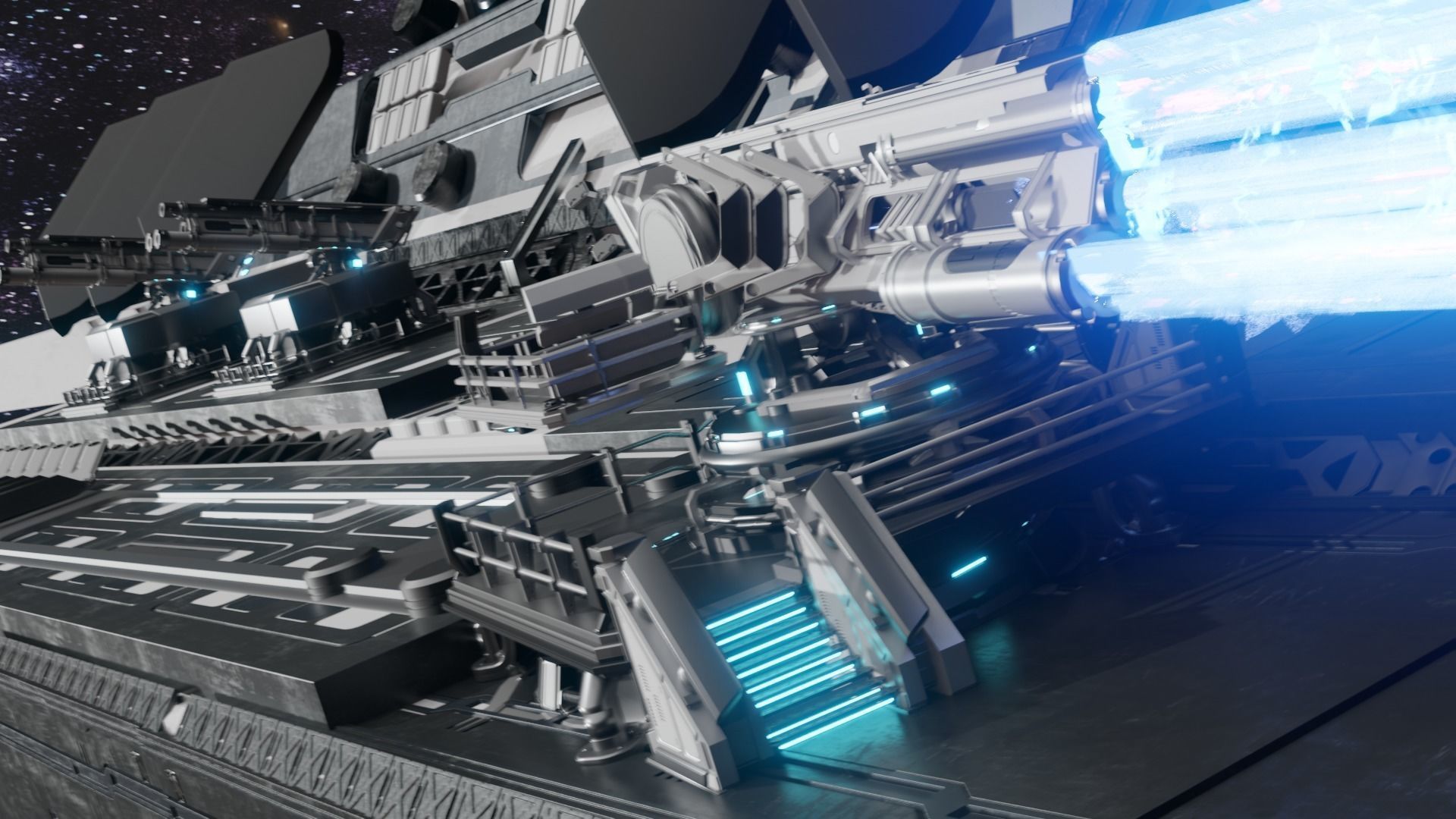 The Juggernaut Sci-Fi Cannon 3D model_3