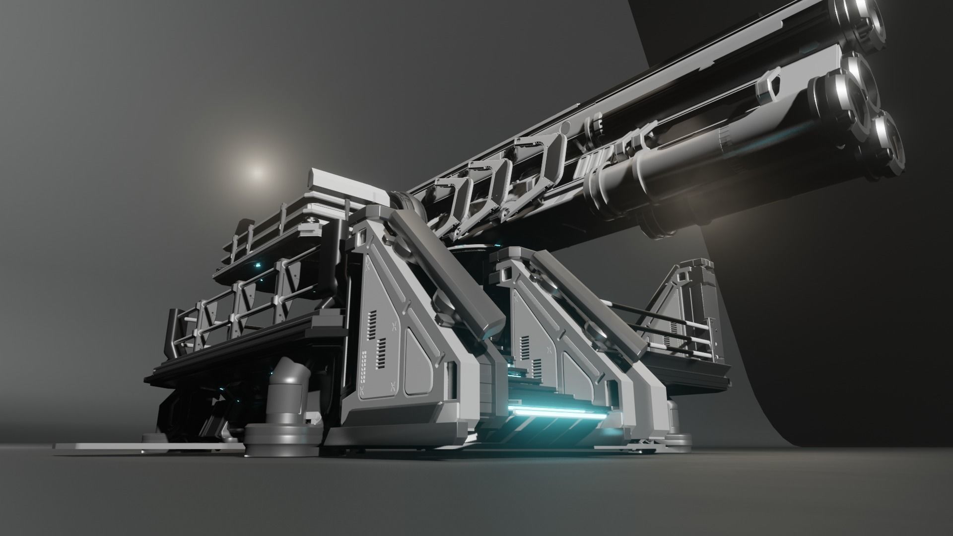 The Juggernaut Sci-Fi Cannon 3D model_2