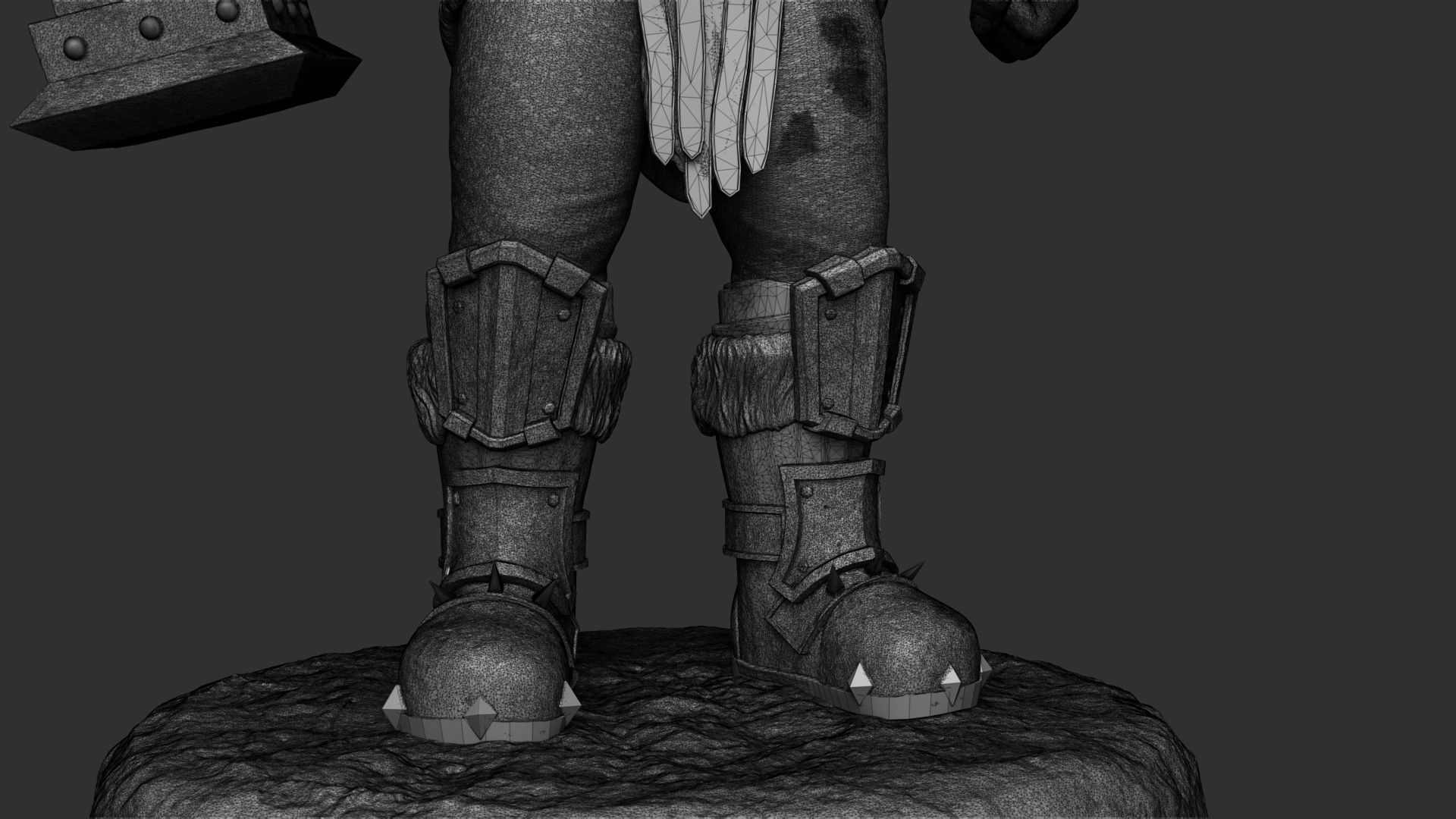 Warcraft Concept Art Statue 3D print model_19