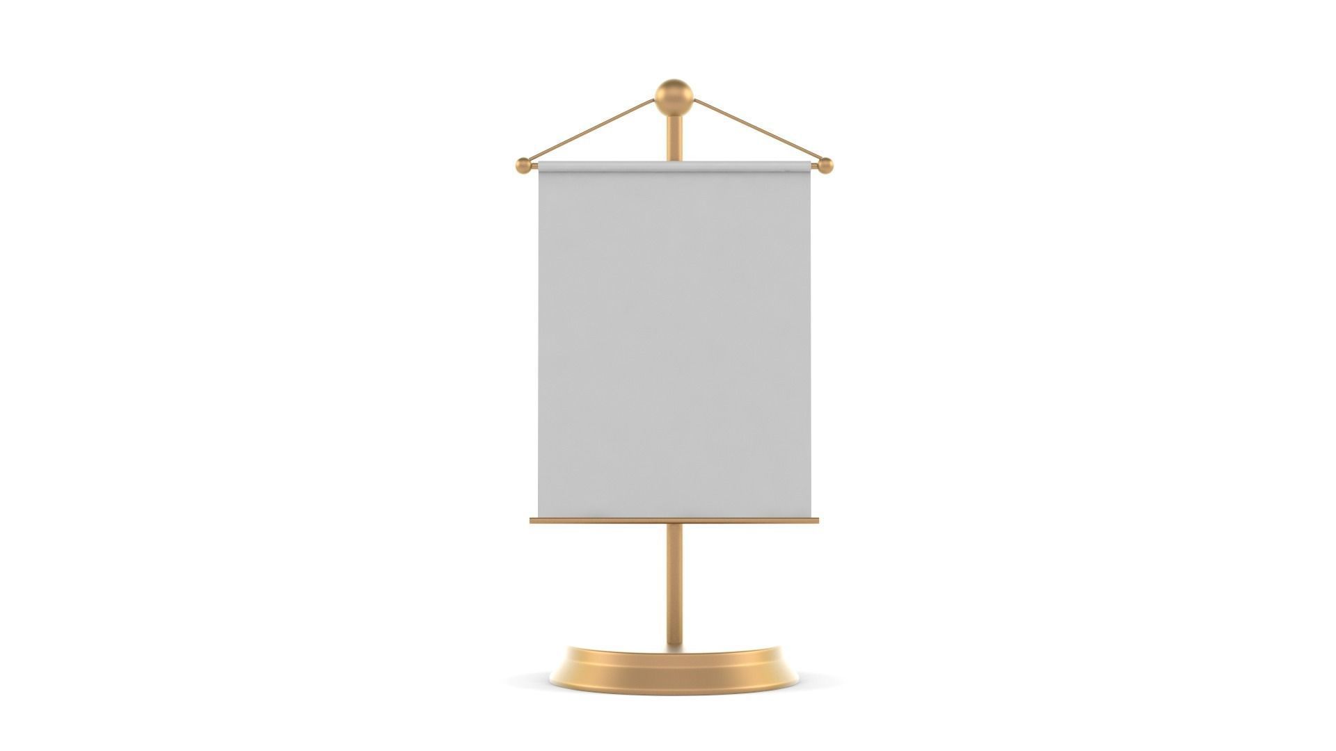 Desk Flag 3D model_3