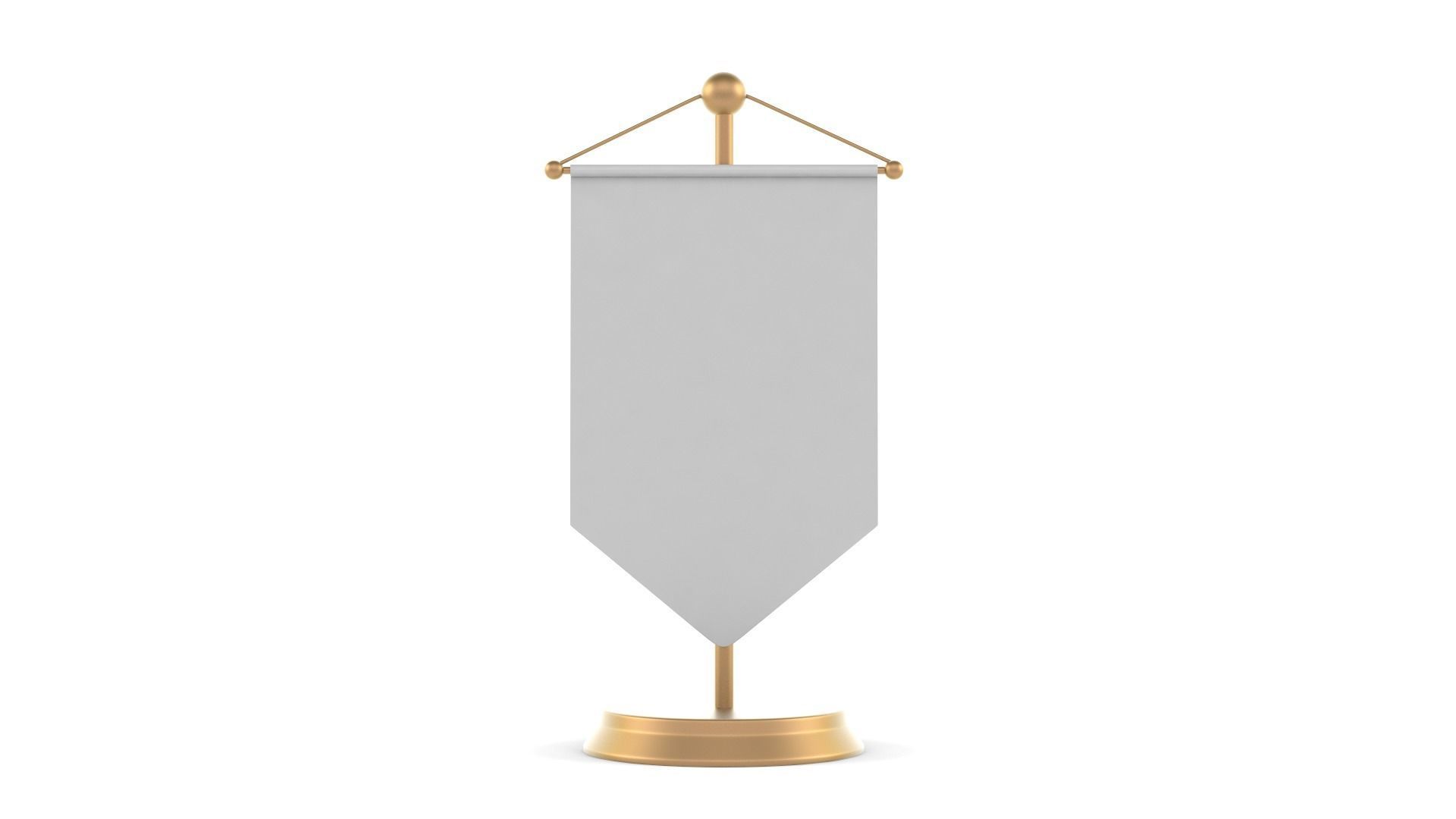 Desk Flag 3D model_1