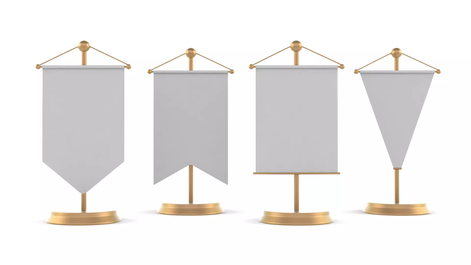 Desk Flag 3D model_0