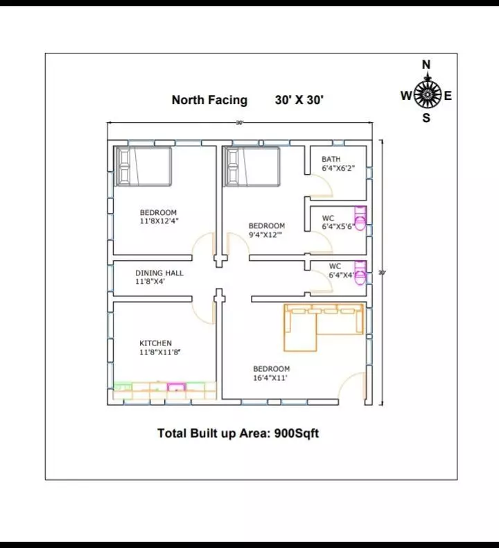 Home plans with Autocad files 3D print model