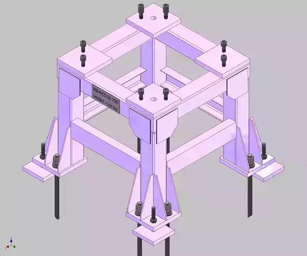 26937-Base for robot NACHI-NC510-Hight 700 3D model