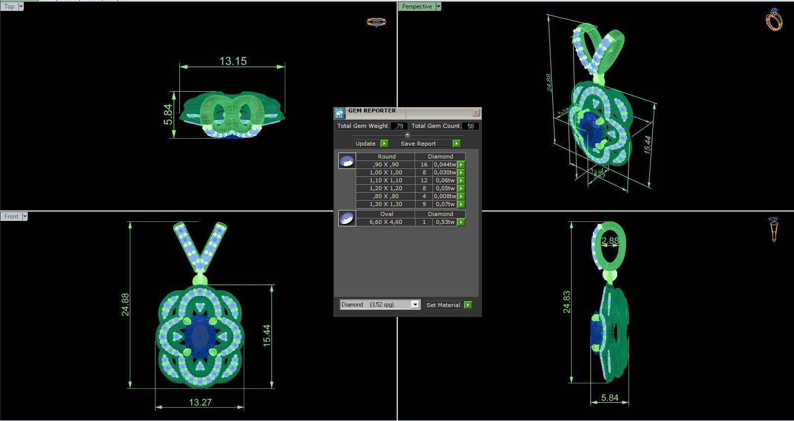 Pendant 311 3D print model_5