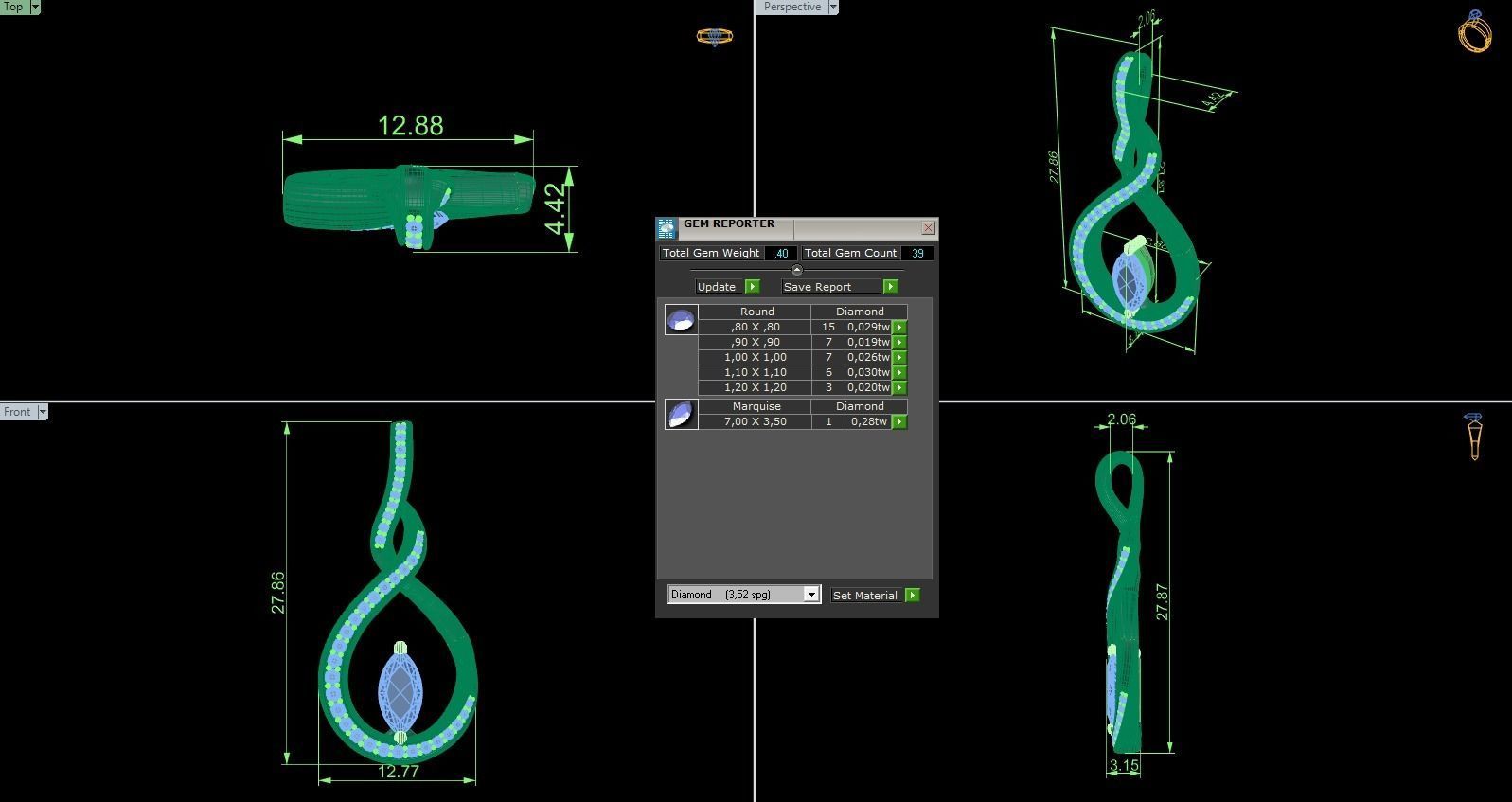 Pendant 313 3D print model_5
