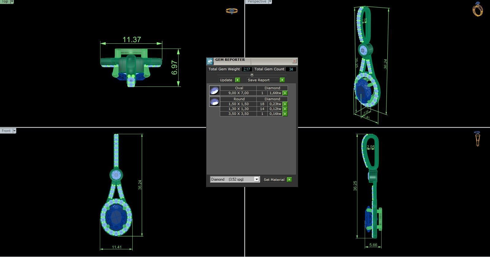 Pendant 316 3D print model_5