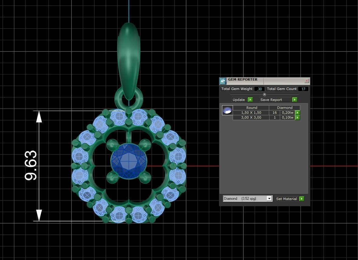 Pendant 329 3D print model_5