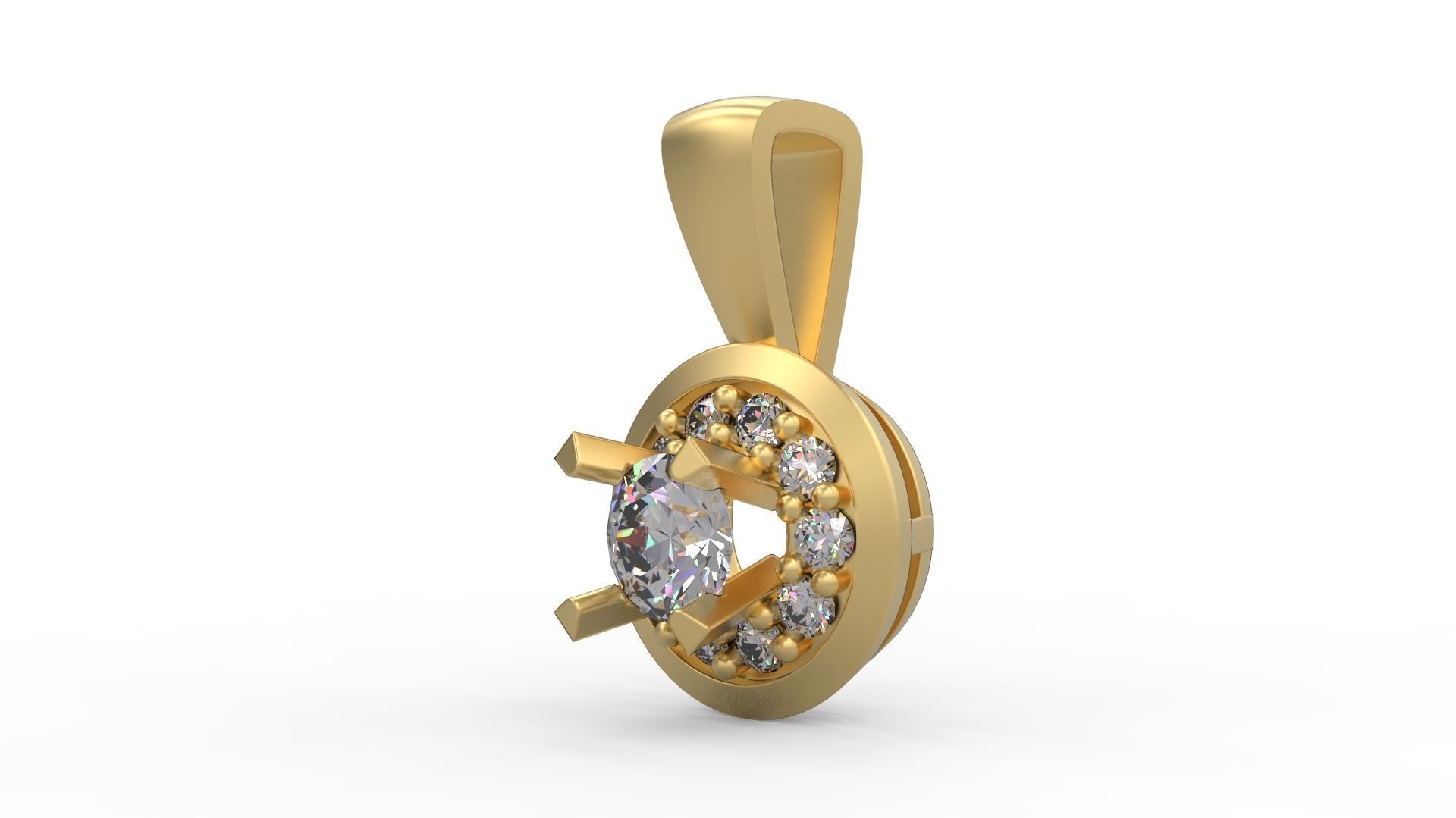 Pendant 333 3D print model_1