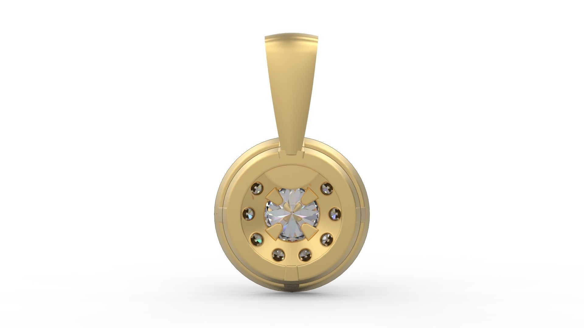 Pendant 333 3D print model_4