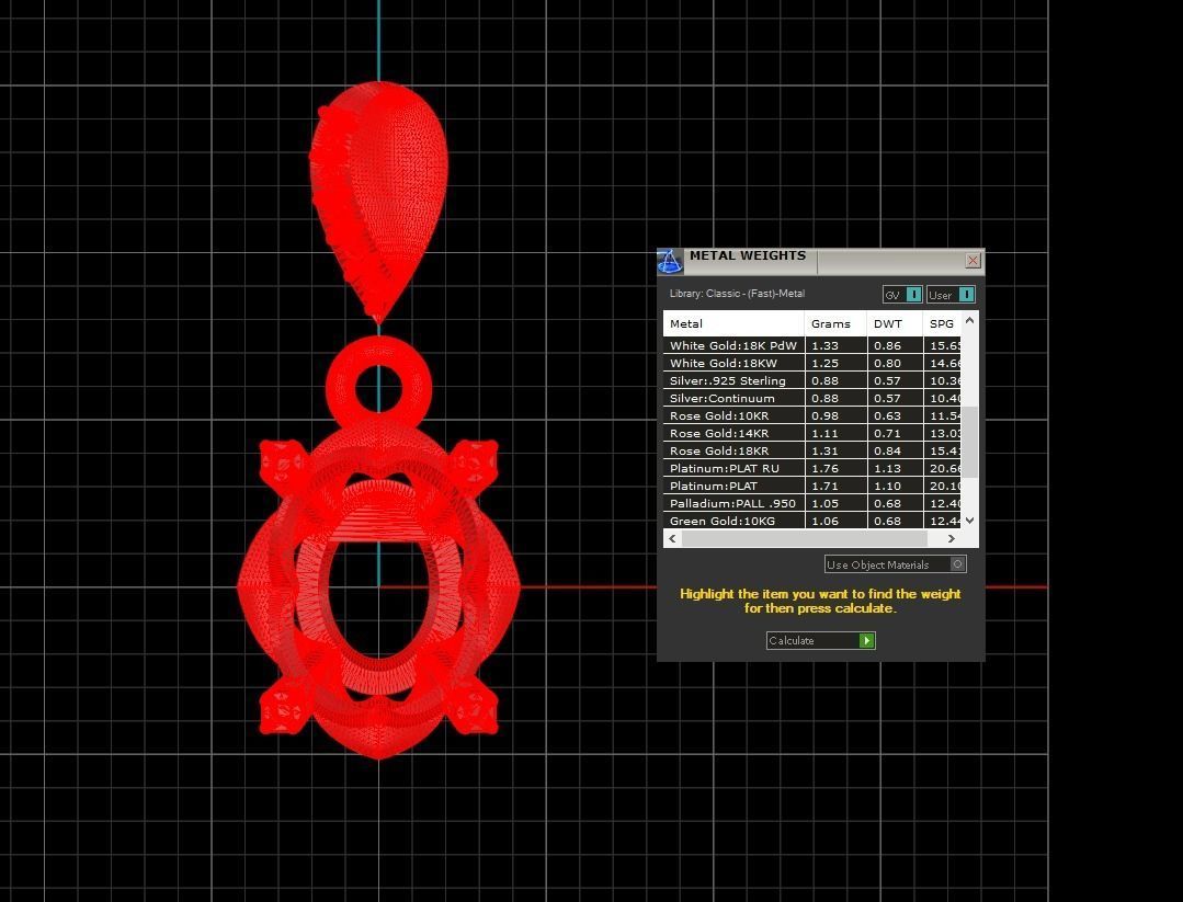 Pendant 372 3D print model_8