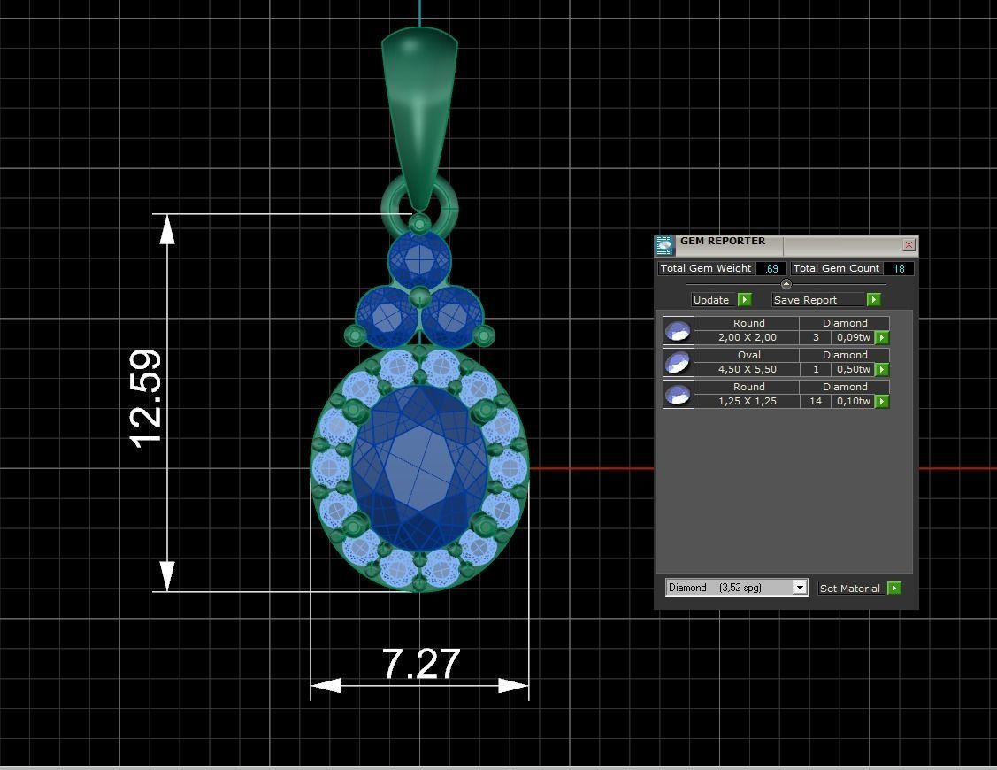 Pendant 334 3D print model_5