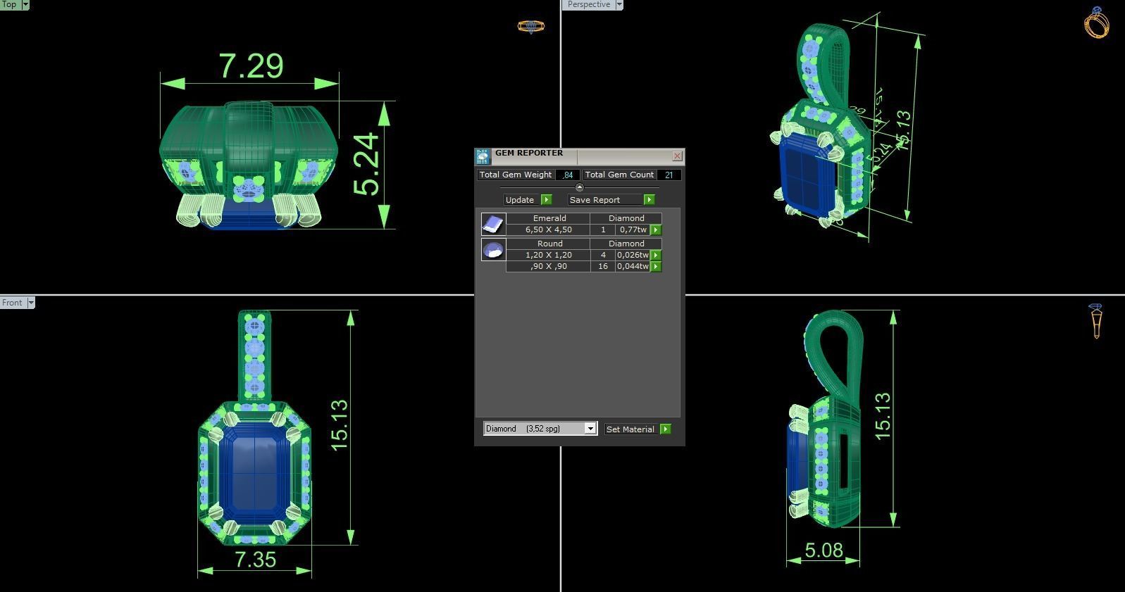Pendant 347 3D print model_6