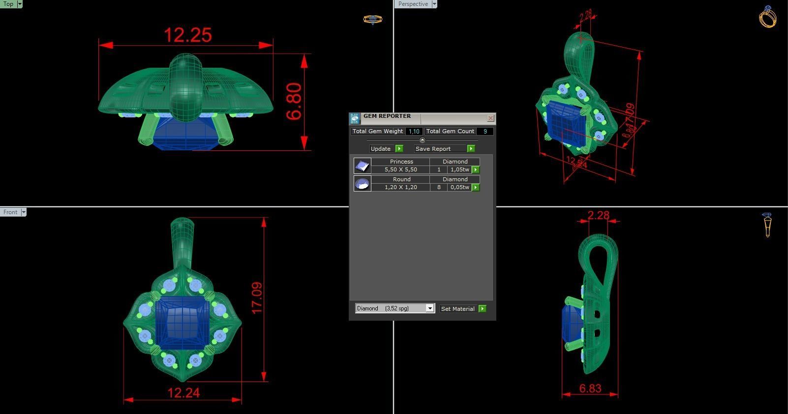 Pendant 351 3D print model_5