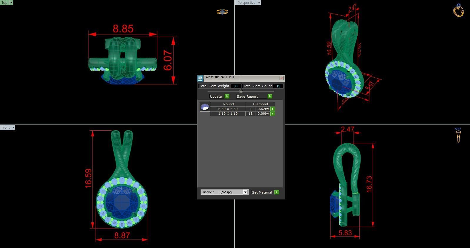 Pendant 358 3D print model_5