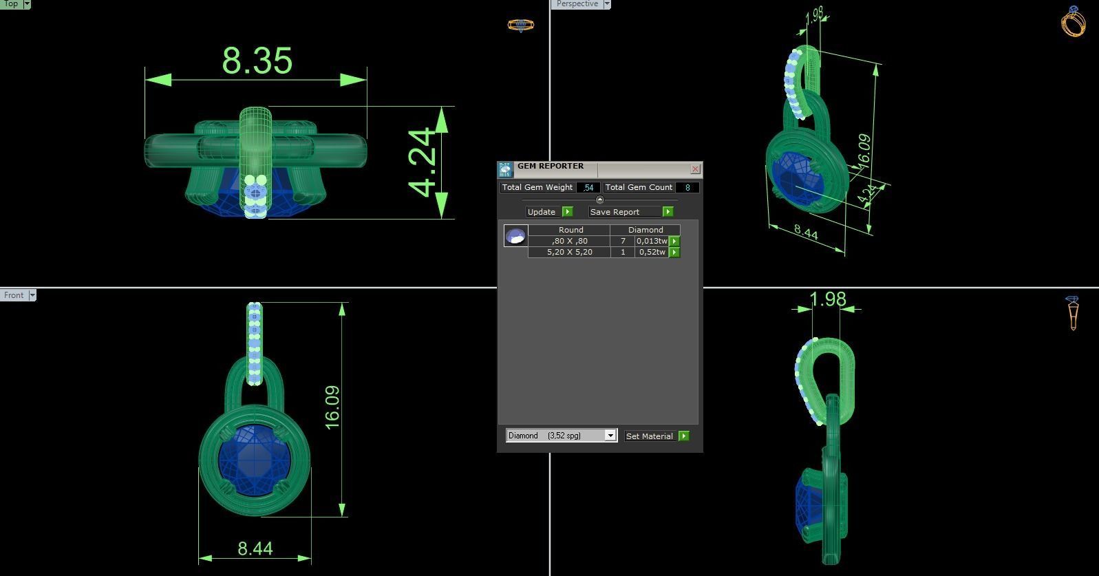 Pendant 368 3D print model_5