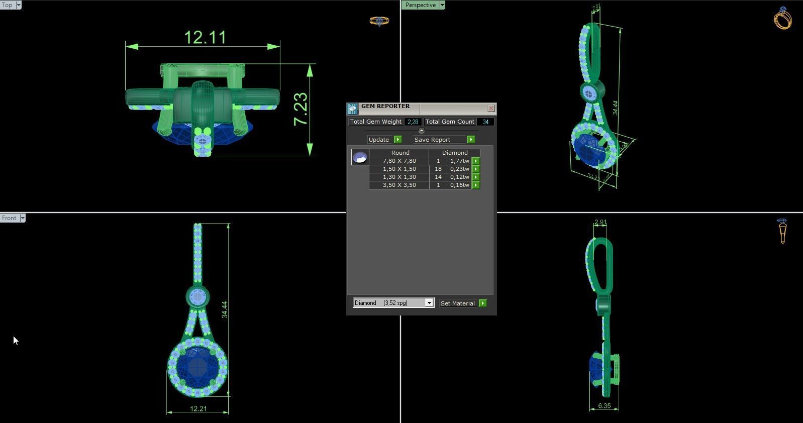 Pendant 374 3D print model_5