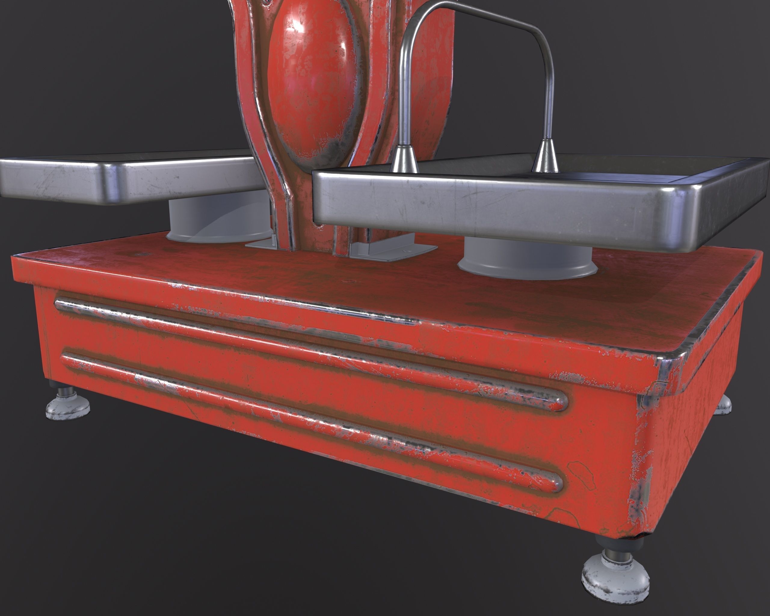 3d MODEL Weigher Scale Low Poly for Games Low-poly 3D model_2