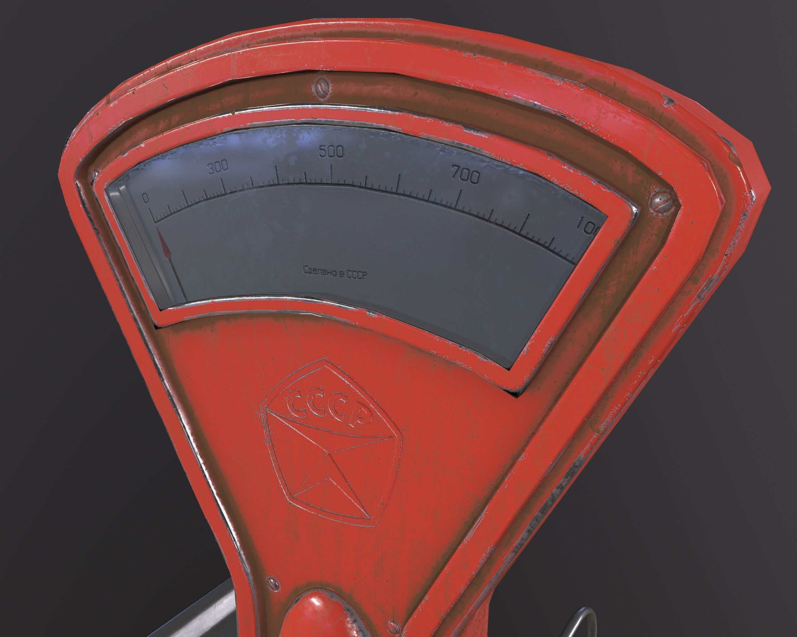 3d MODEL Weigher Scale Low Poly for Games Low-poly 3D model_4