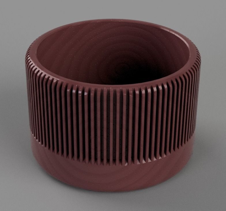 GEAR CACTUS PLANTER 3D print model_7