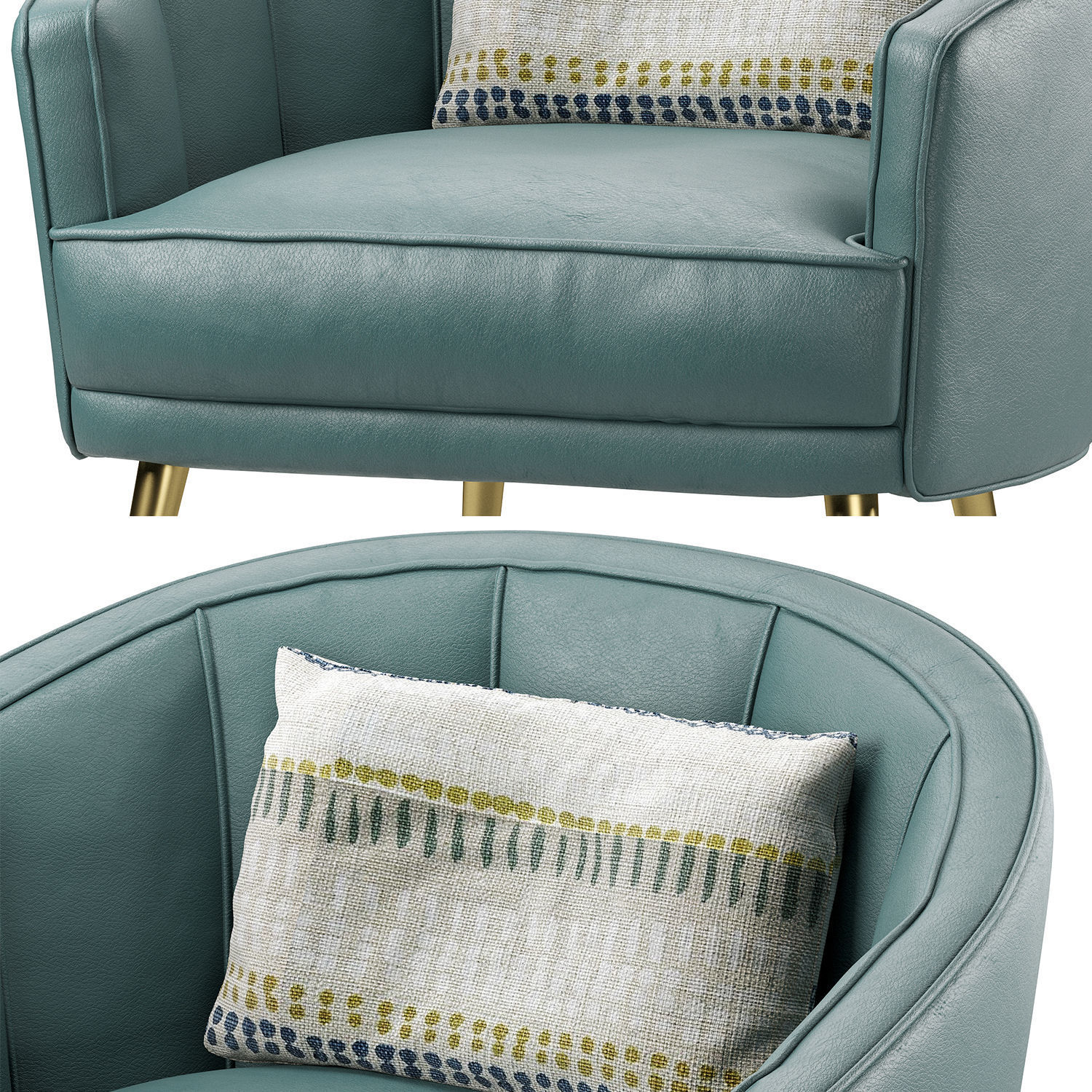 Tania Accent Chair LumiSource 3D model_20