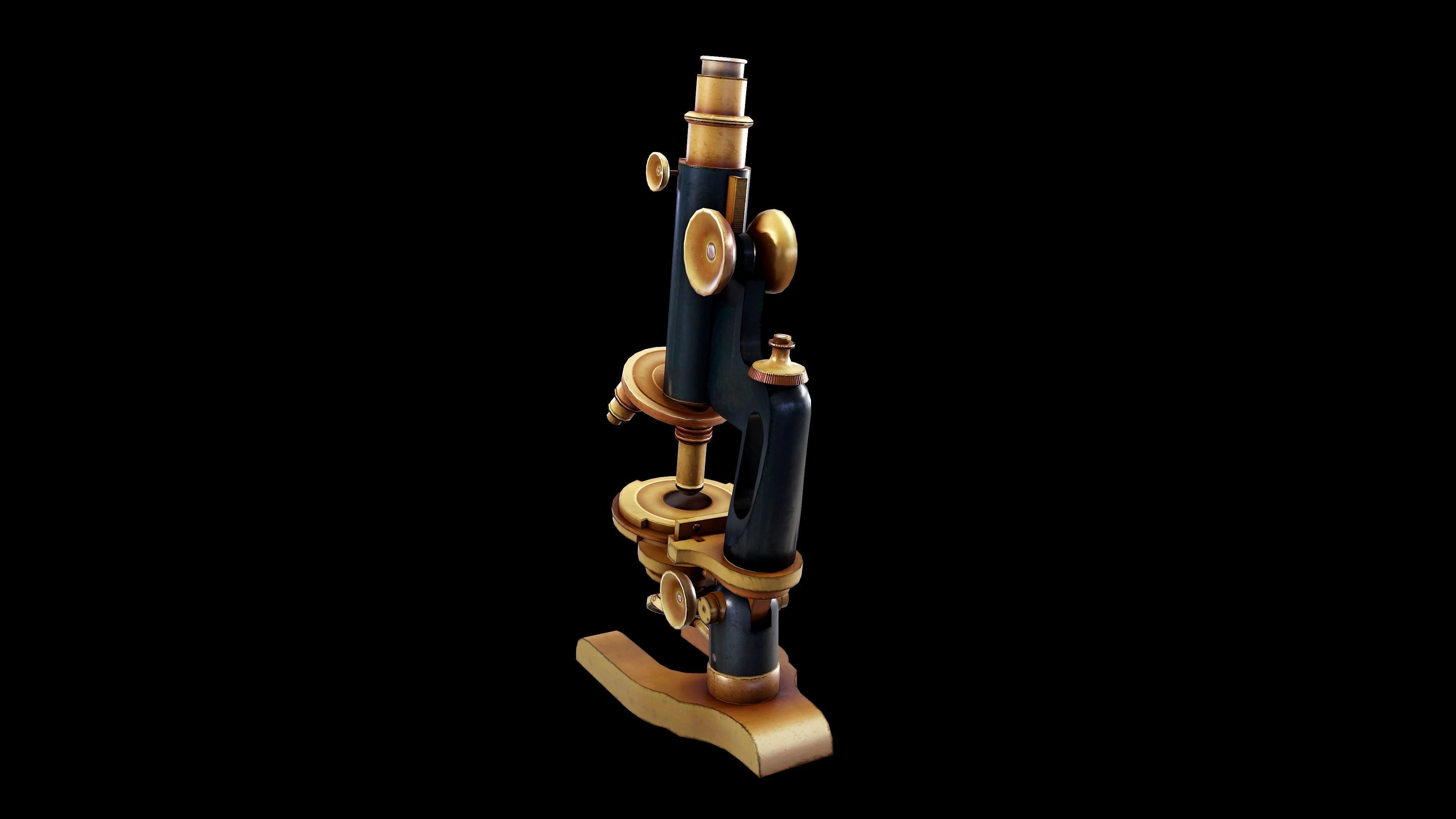 Microscope - PBR - Textured Low-poly 3D model_5