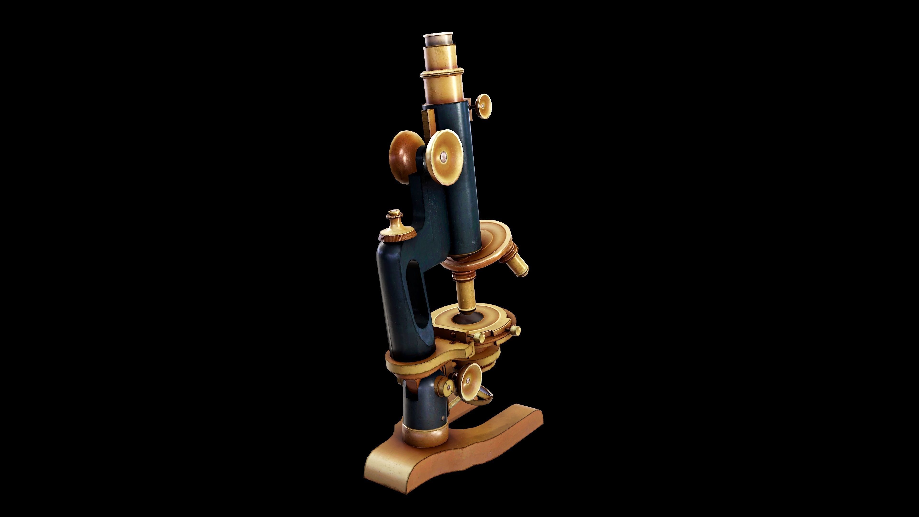 Microscope - PBR - Textured Low-poly 3D model_3