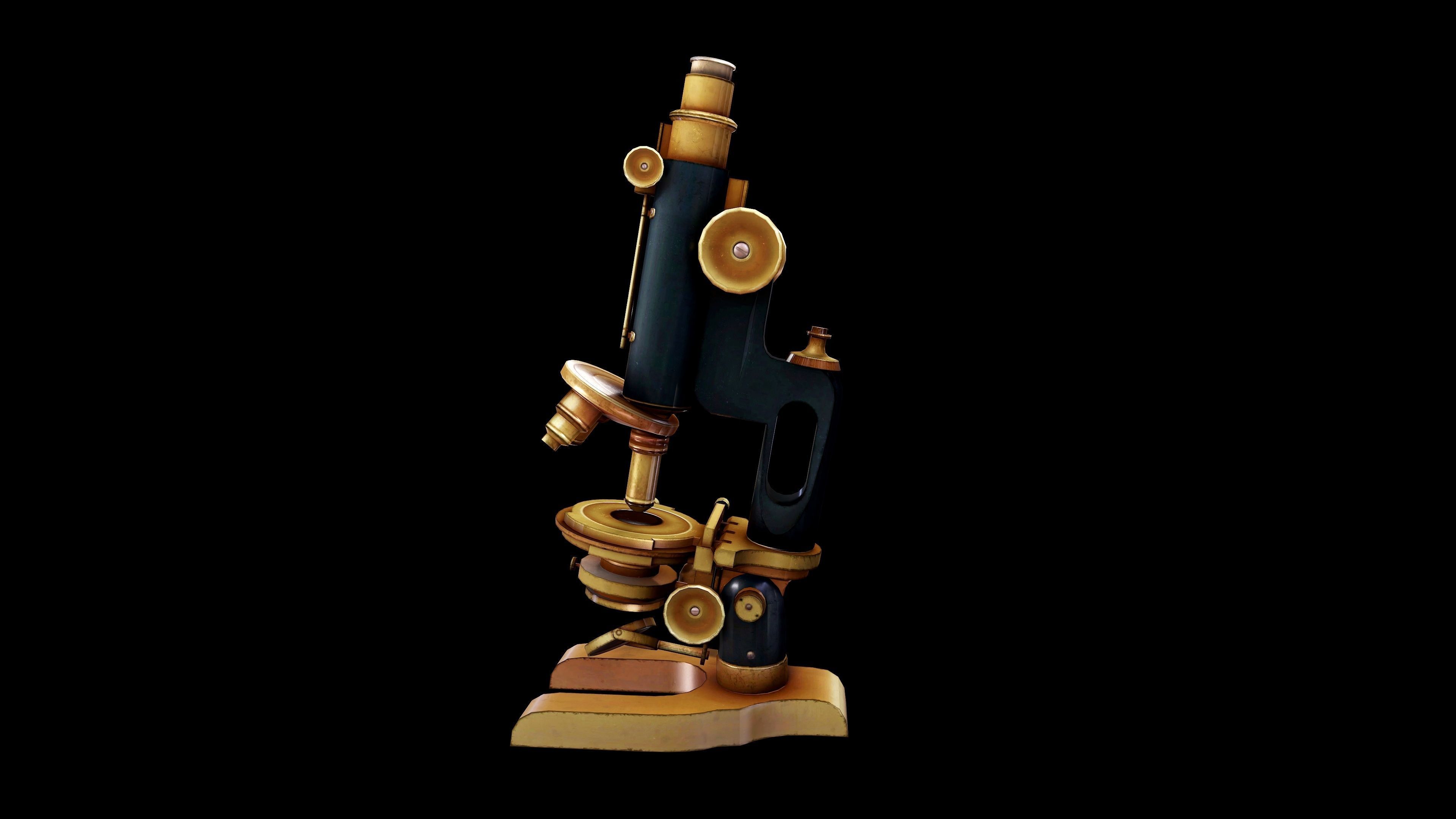 Microscope - PBR - Textured Low-poly 3D model_6