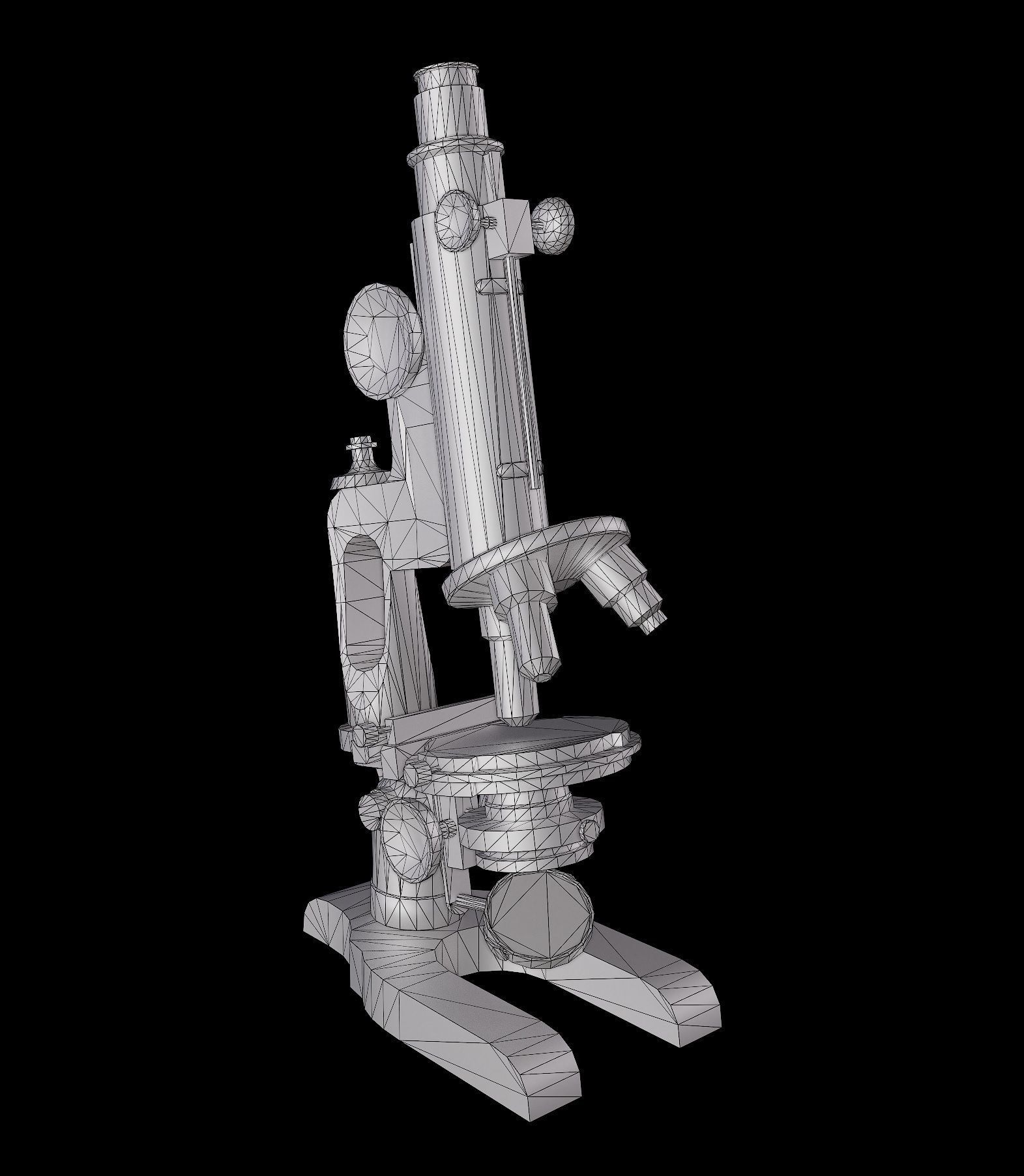 Microscope - PBR - Textured Low-poly 3D model_13