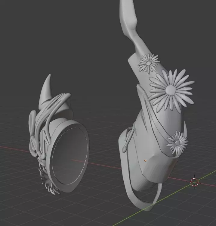 Nerissa Ravencroft horn 3D print model_0